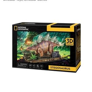 Stegosaurus National 3D Puzzle Geographic DS1054 Cubic Fun New